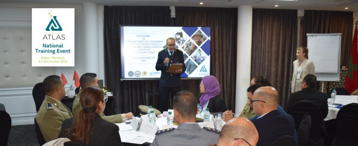 Morocco National Team Implements Training to Enhance Security and Counter Chemical Weapons Threat